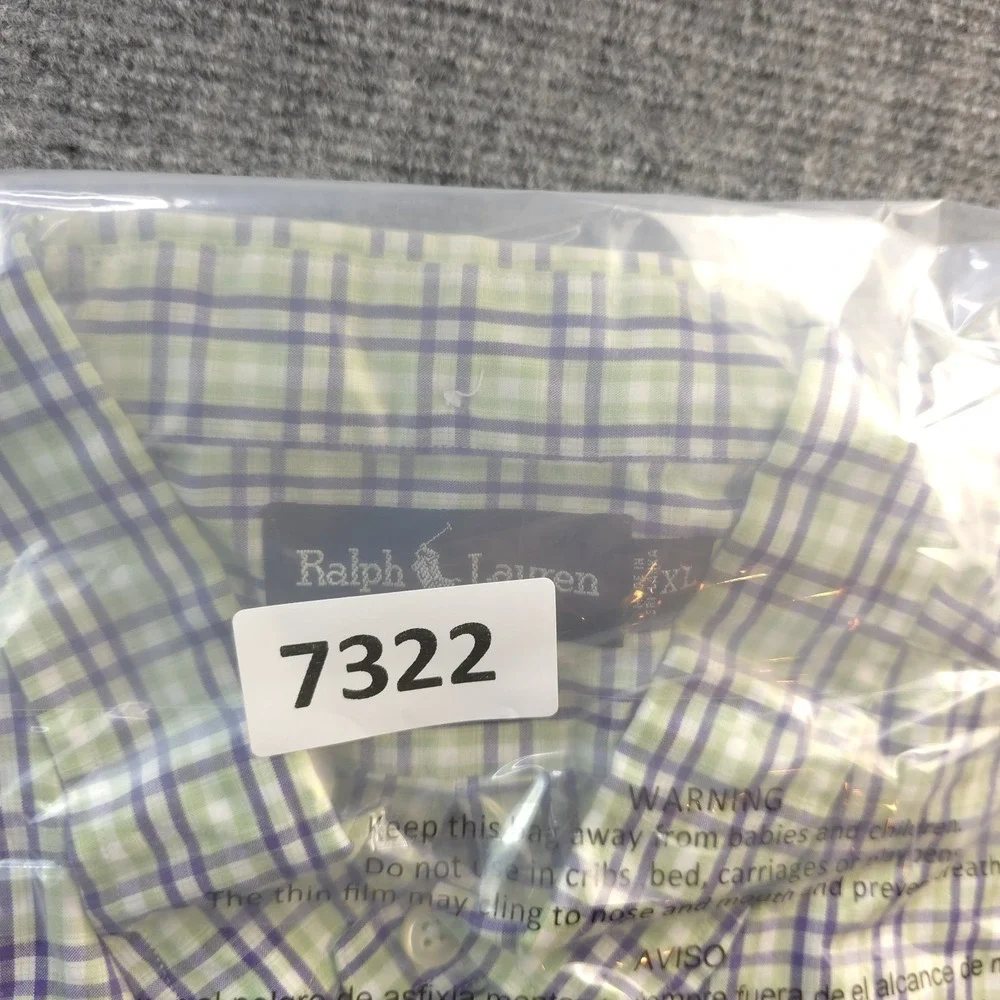 Ralph Lauren Greggor Shirt XL Long Sleeve Button Down Multicolor Check‎ Pocket